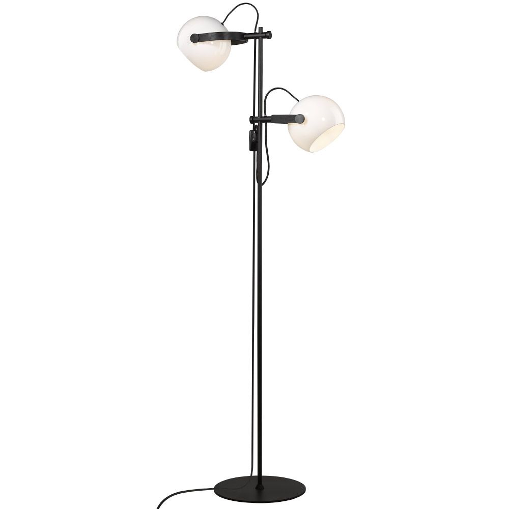 Halo Design - DC Gulvlampe Opal 2 Lampehoveder fra Lampeexperten