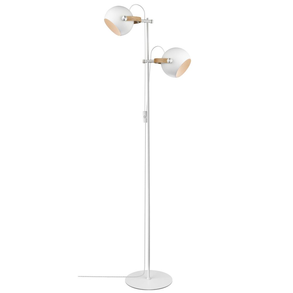 Halo Design - DC Gulvlampe Hvid 2 Lampehoveder fra Lampeexperten
