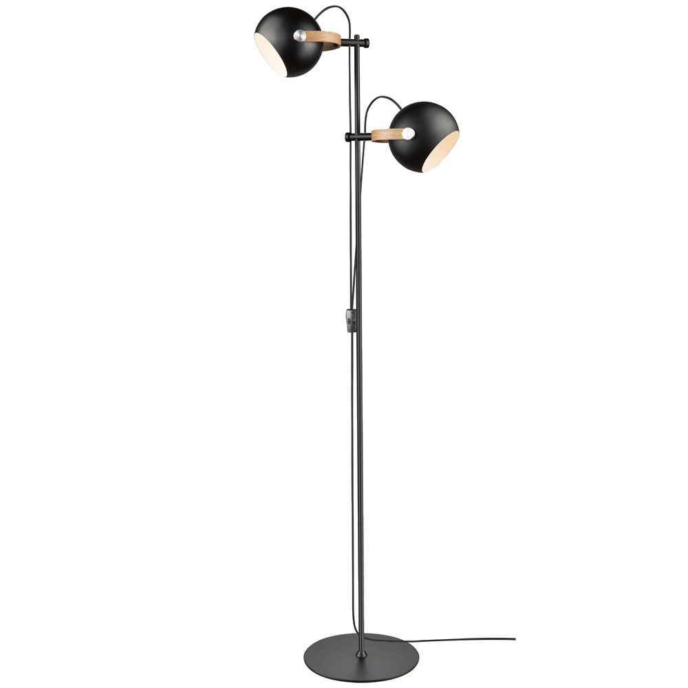 Halo Design - DC Gulvlampe Sort 2 Lampehoveder fra Lampeexperten