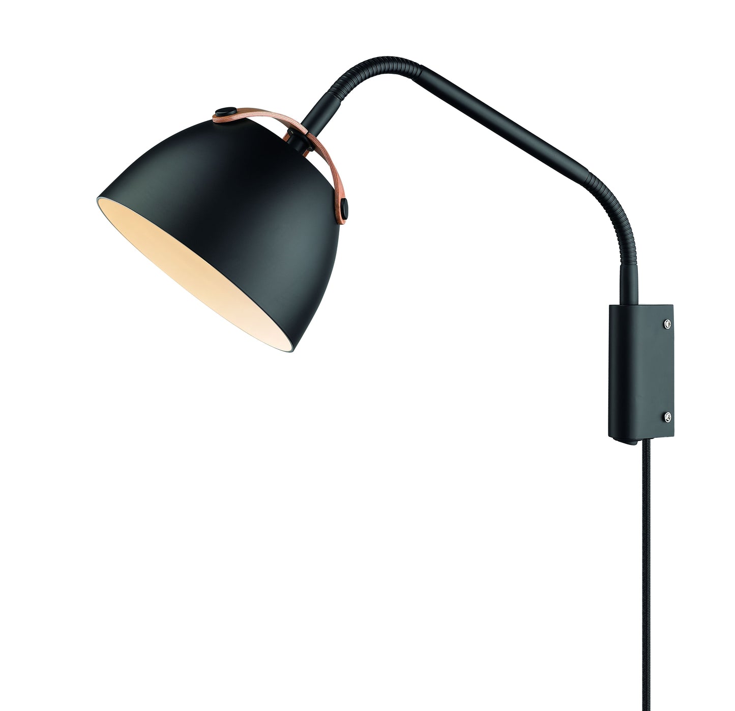 Halo Design - Oslo Væglampe Sort/Eg fra Lampeexperten