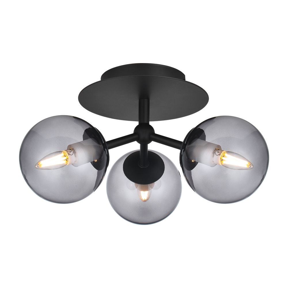Halo Design - Atom Trio Loftlampe Smoke fra Lampeexperten
