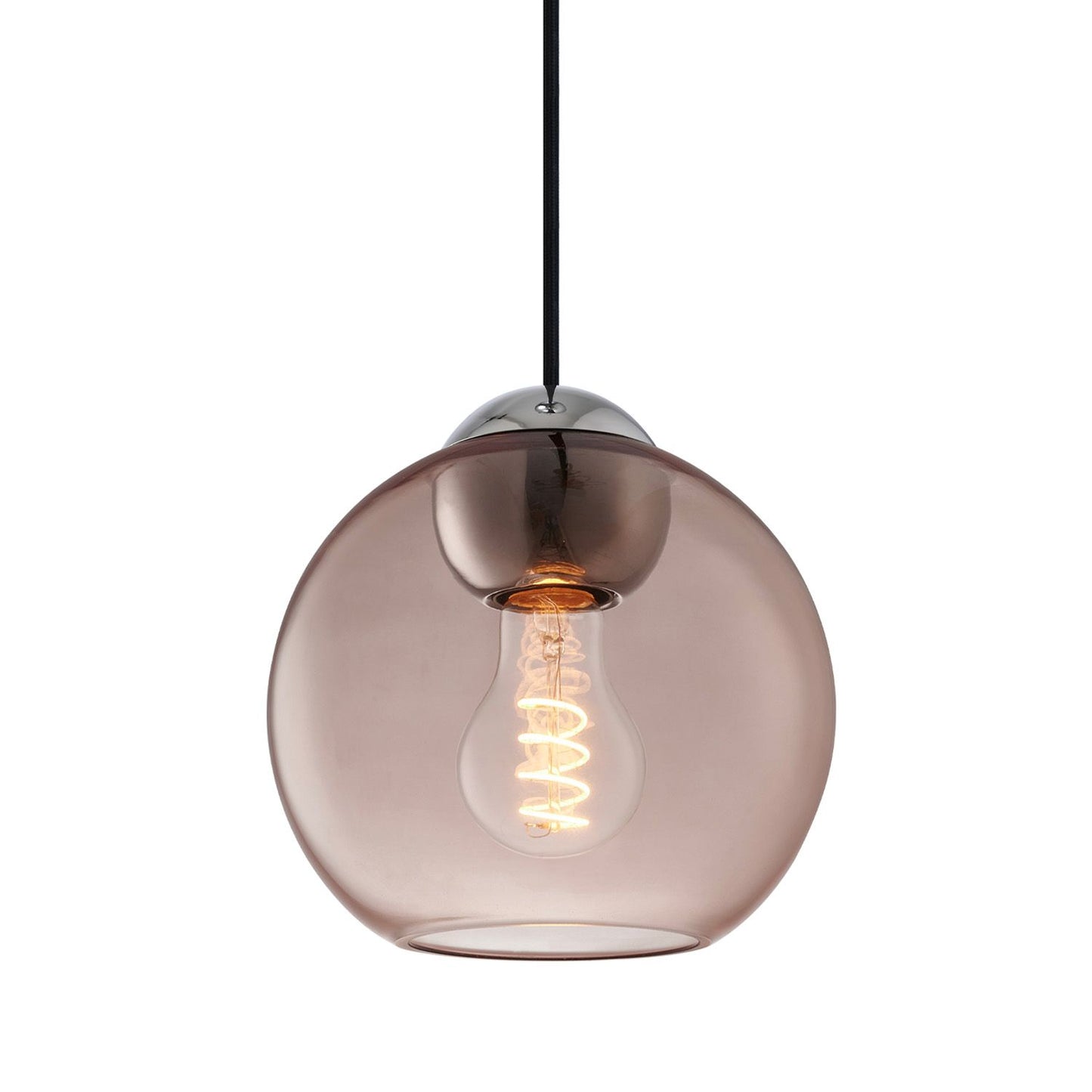 Halo Design - Bubbles Pendel Ø18 Rosa/Krom UDSTILLINGSMODEL 1 STK TILBAGEfra Lampeexperten