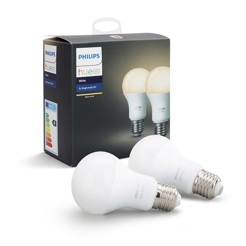 Philips Hue - Hue White e27 2-pak lyskilder