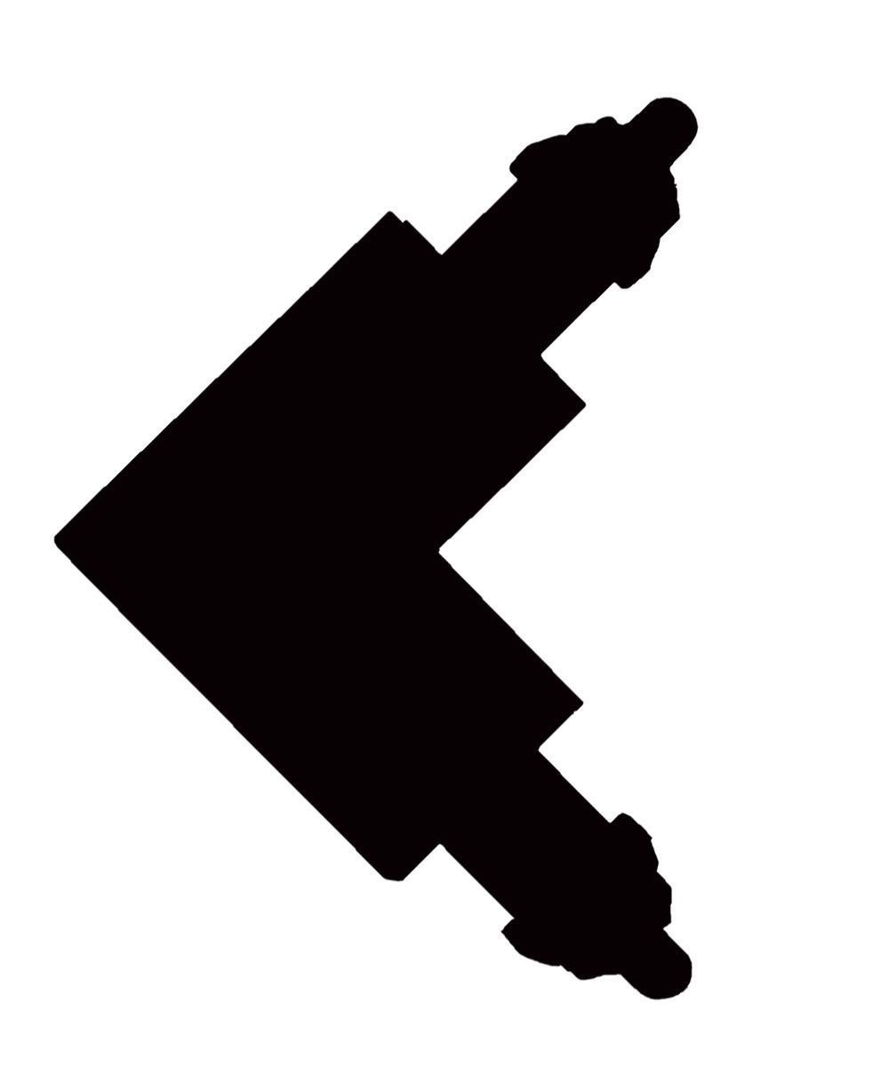 Halo Design - Halo Track Angle Connector Sort fra Lampeexperten