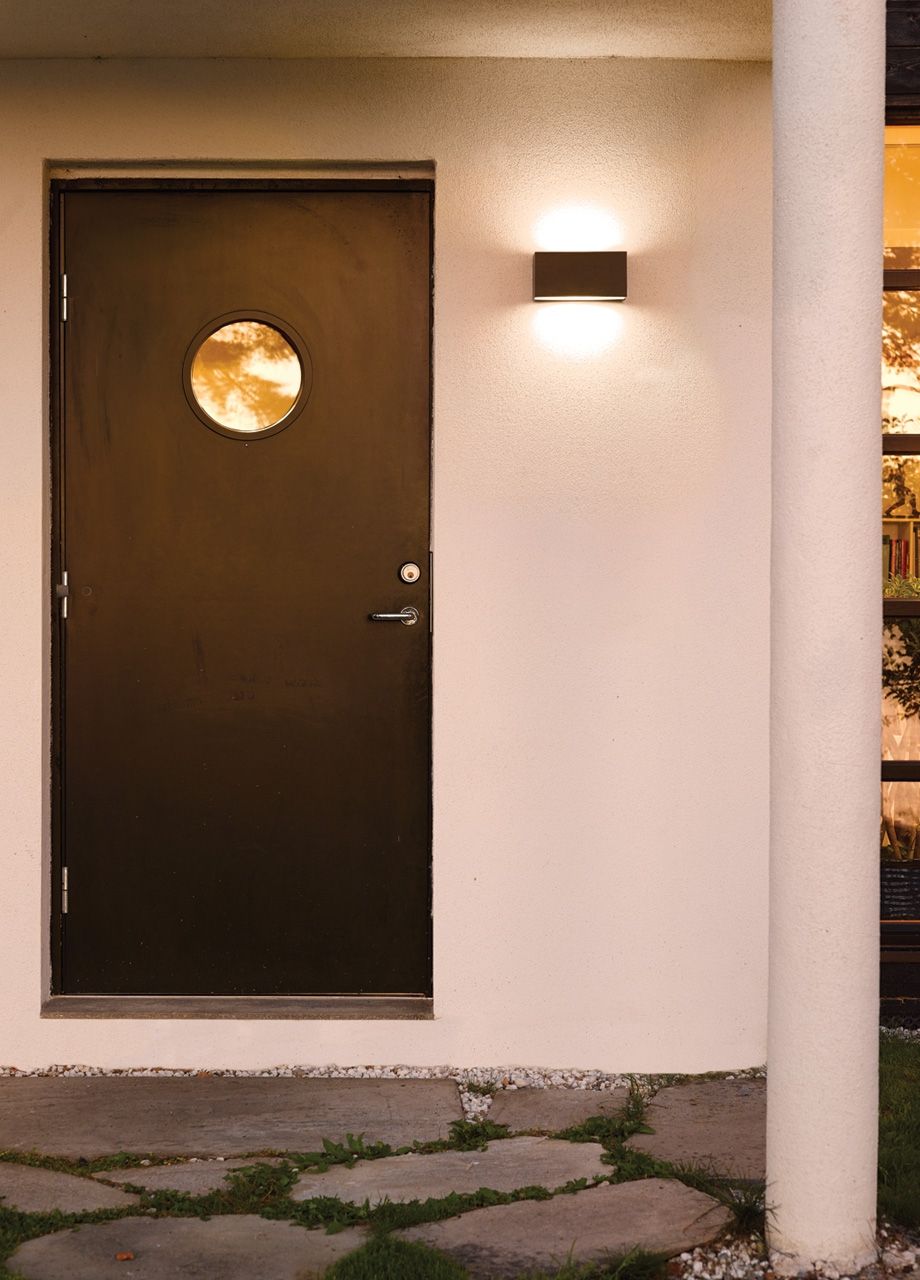 Norlys Asker Up/Down 1513 udendørs væglampe sort fra Lampeexperten