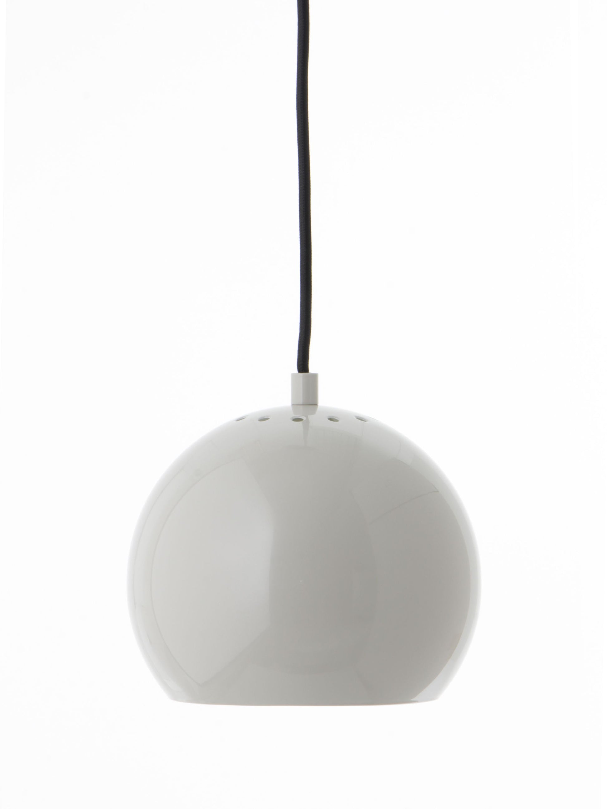 FRANDSEN - Ball Pendel Ø18 Blank Lys Grå -  fra Lampeexperten