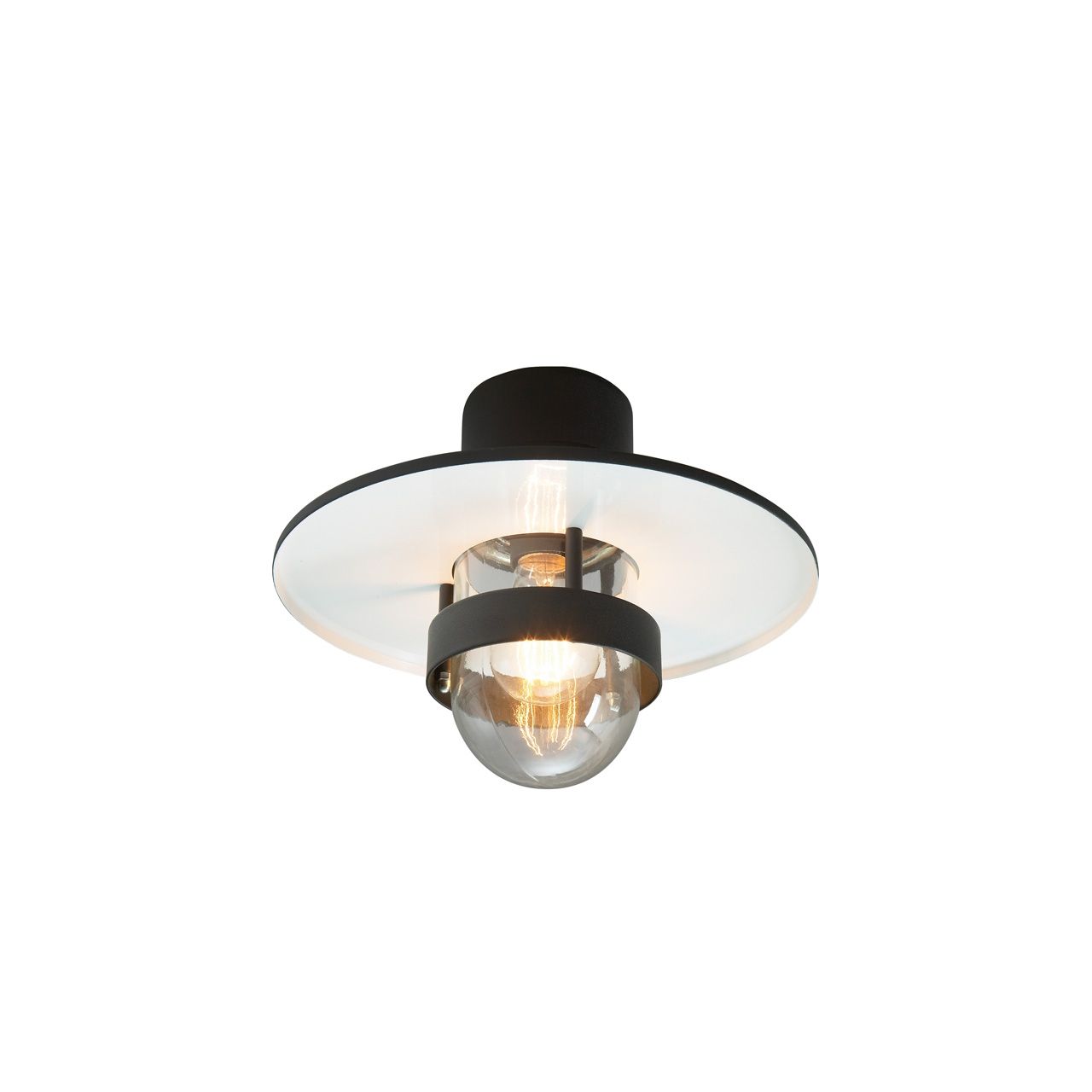 Norlys Bergen 271 udendørs loftlampe sort fra Lampeexperten