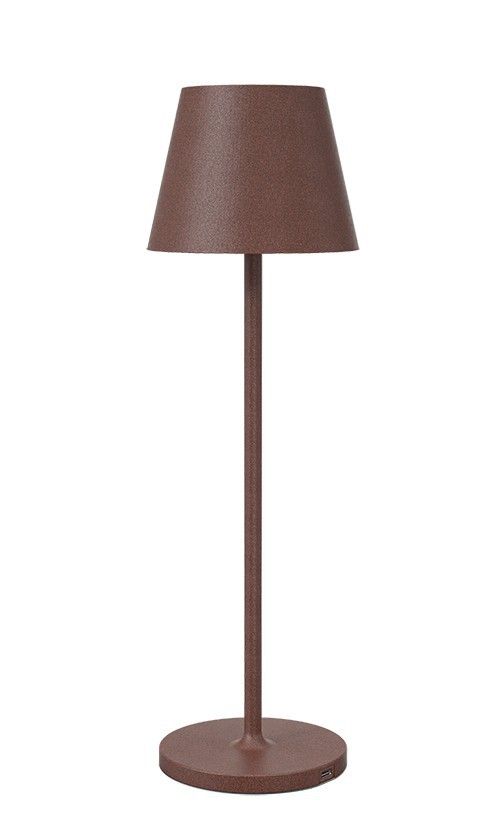 ALED - Calida Genopladelig Bordlampe Corten - ALED fra Lampeexperten