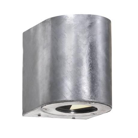 Nordlux - Canto 2 Væglampe Galvaniseret -  fra Lampeexperten