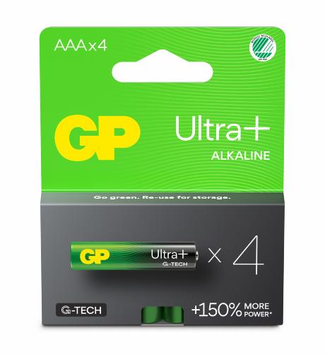 GN GP Ultra Plus Alkaline AAA/LR03 batteri 4-pak