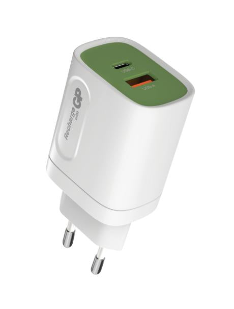 GN GP Socket laddningsadapter f/ USB/USB-C vit