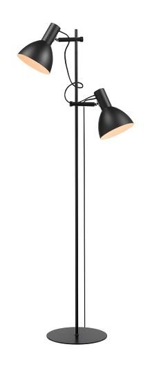 Halo Design - Baltimore Gulvlampe 2 Lampehover Sort fra Lampeexperten
