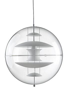 Verpan - VP Globe Pendel Klar/Glas inderskærm Ø40 cm  fra Lampeexperten