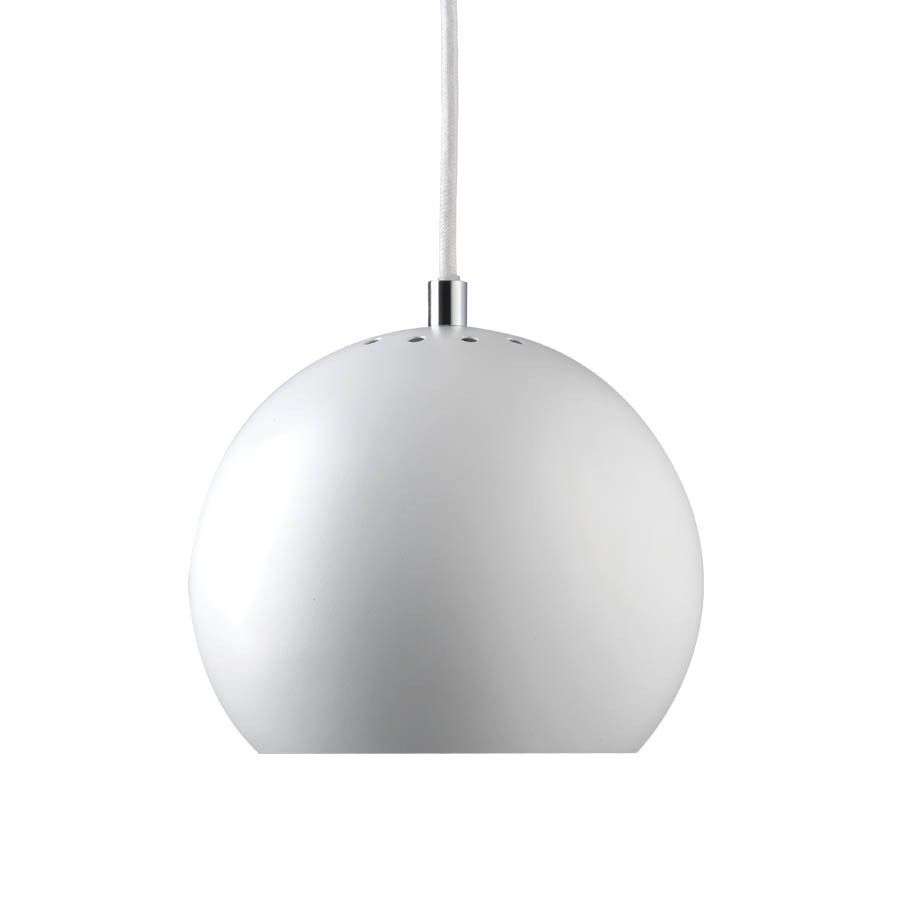 FRANDSEN - Ball Pendel Ø18 Mat Hvid - fra Lampeexperten