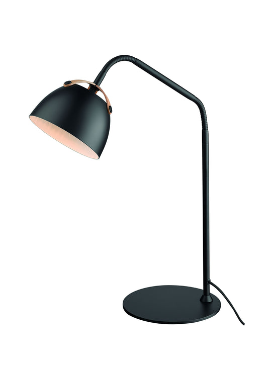 Halo Design - Oslo Bordlampe Sort/Eg fra Lampeexperten
