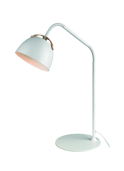 Halo Design - Oslo Bordlampe Hvid/Eg fra Lampeexperten