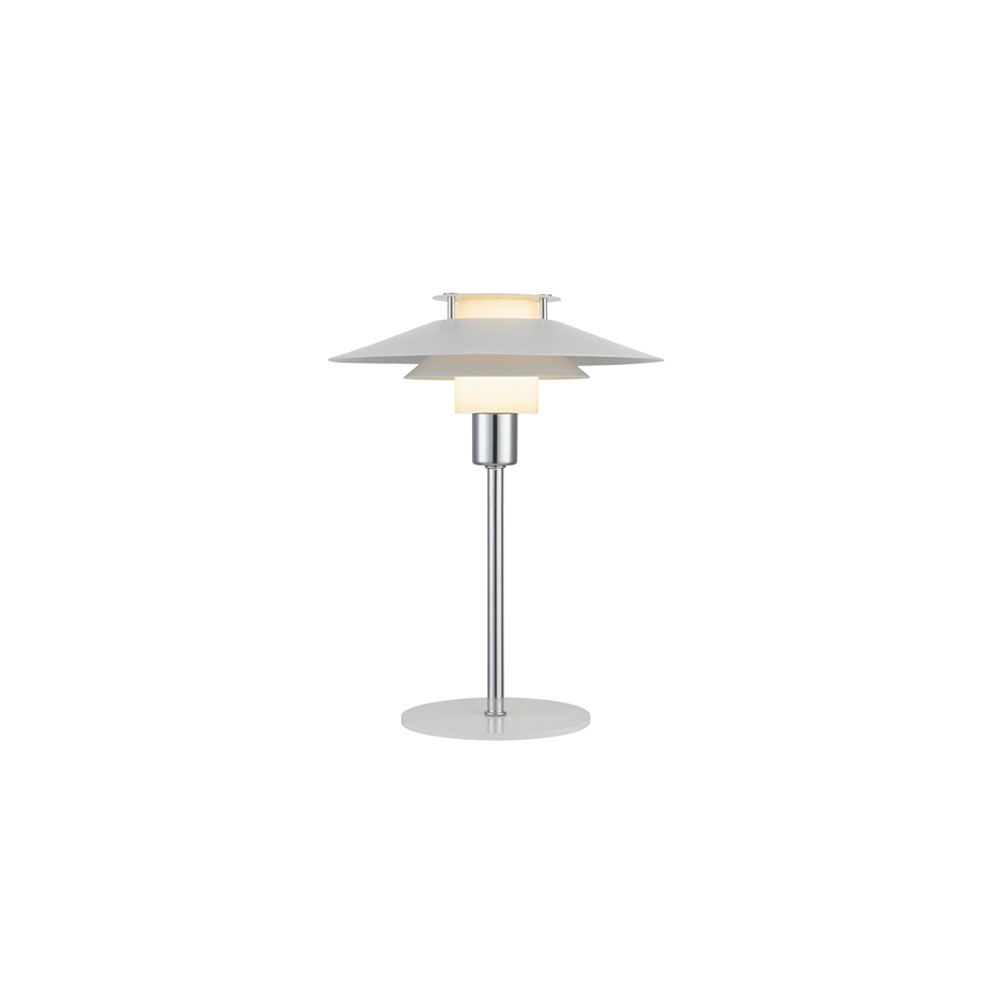 Halo Design - Rivoli Bordlampe Ø24 Hvid/Krom fra Lampeexperten