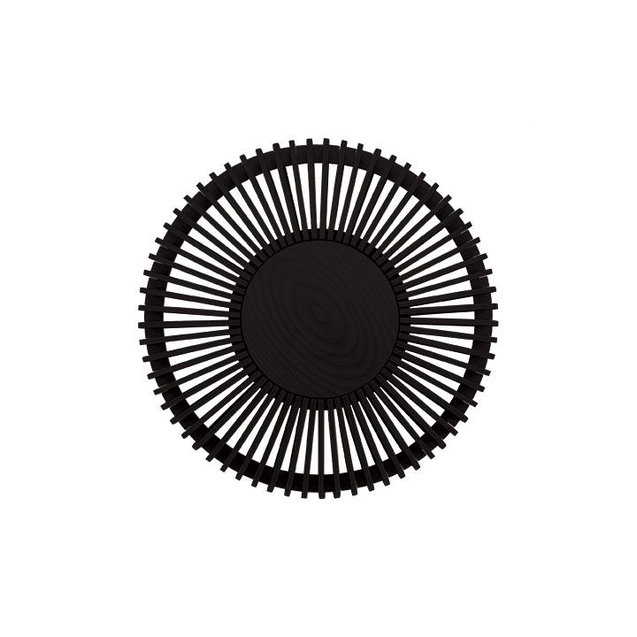 Umage - Clava Up Wood Ø35 - Væg-/Loftlampe - Sort Eg - fra Lampeexperten