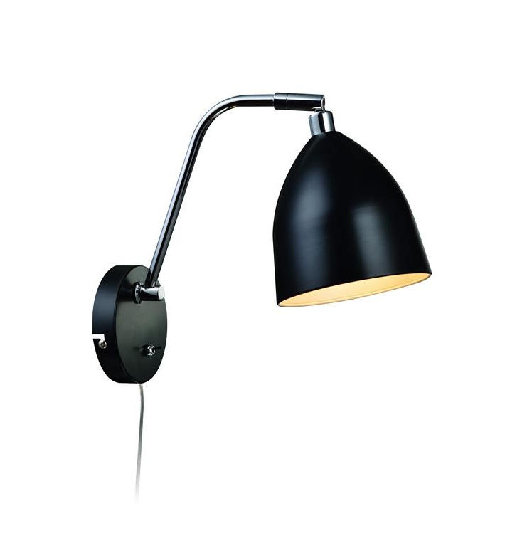 Marksløjd - Frederikshavn Væglampe Sort - Marksløjd fra Lampeexperten