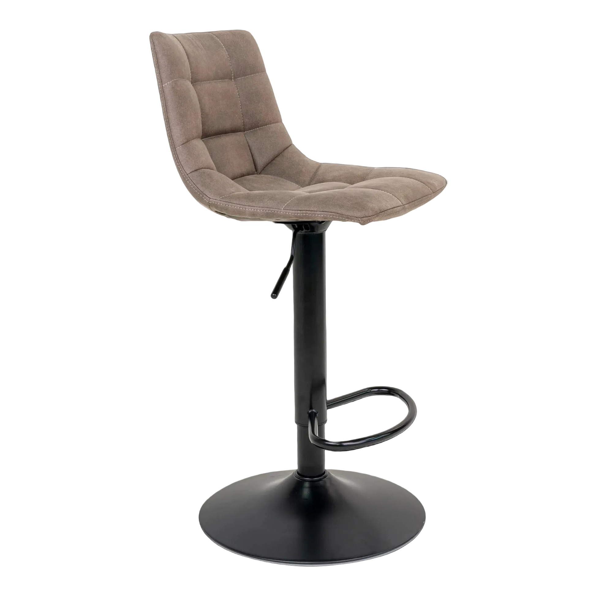 Middelfart barstol i lysebrun microfiber