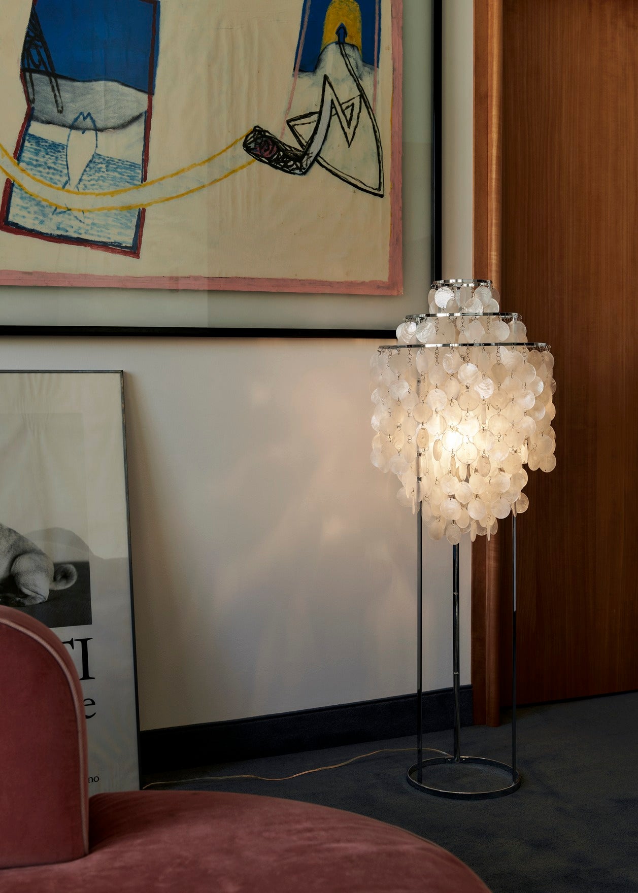 Verpan - Kul 1 STM Golvlampa krom från