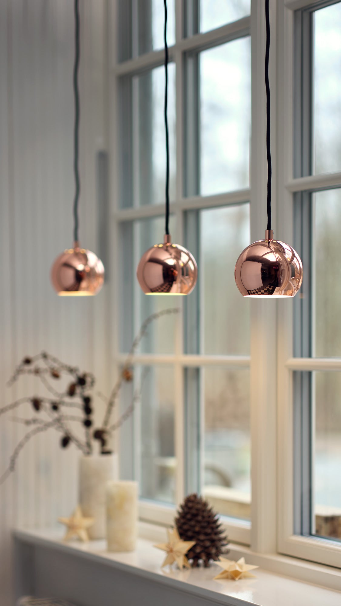 Frandsen Ball Pendel Ø18 - Solid Glossy Copper