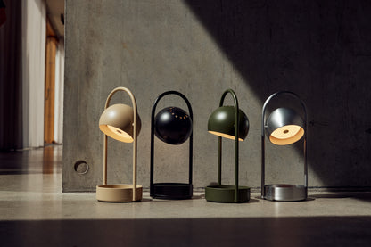 Frandsen Ball Genopladelig bordlampe - Børstet stål