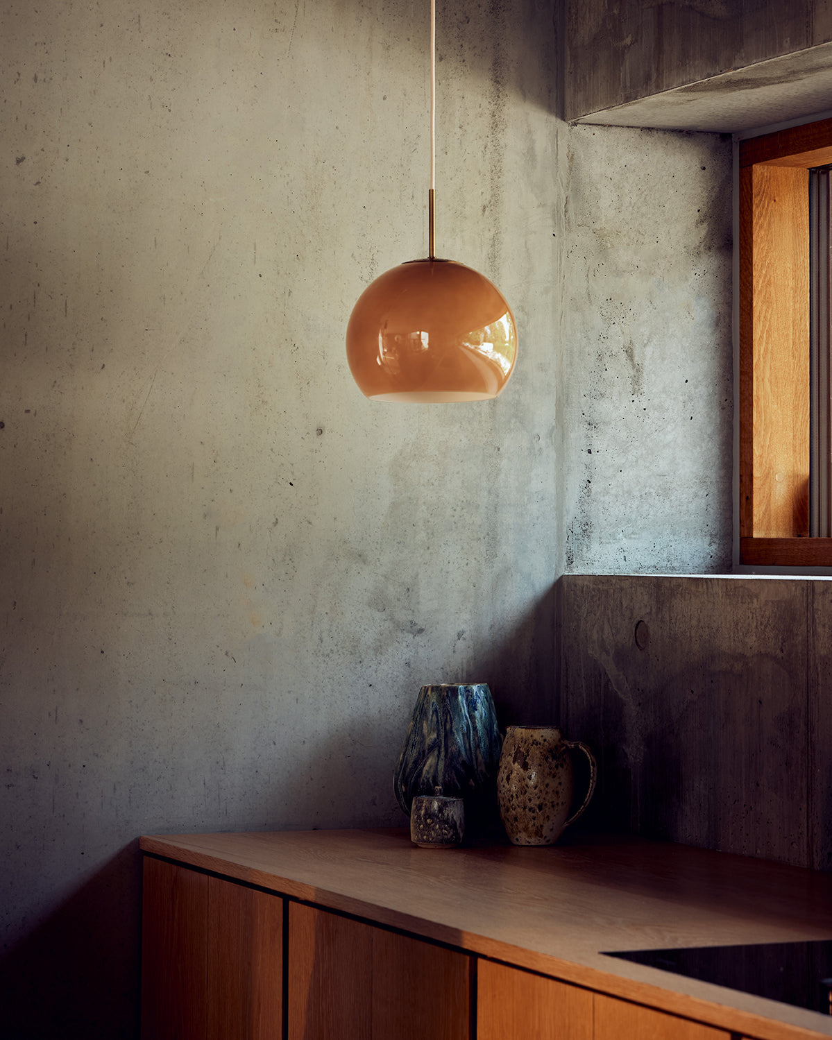 Frandsen Ball Glas Pendel Ø25 - Cappuchino
