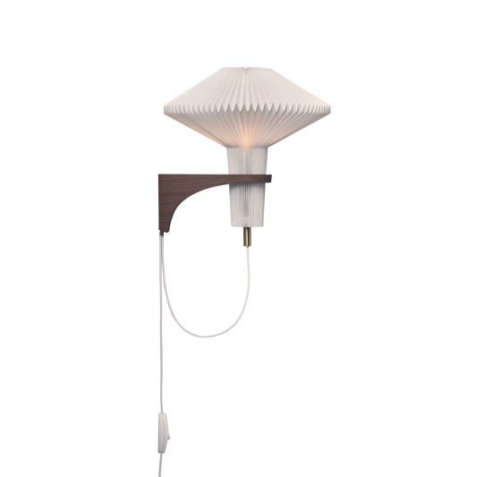 Le Klint - 204 Mushroom - væglampe, røget eg