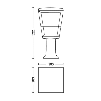 Philips Hue Econic Hue Udendørs Piedestallampe