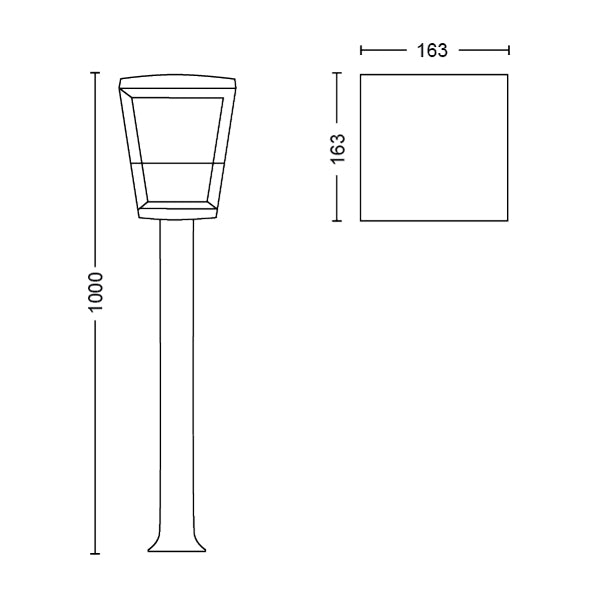 Philips Hue Econic Hue Udendørs Søjlelampe