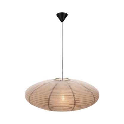 Beige farvet rispapirslampe