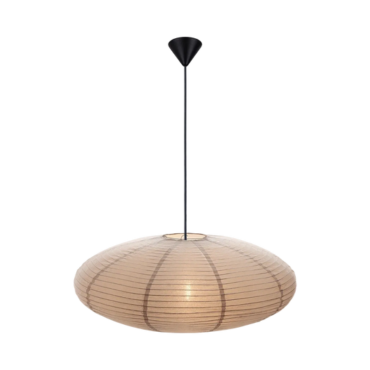 Beige farvet rispapirslampe