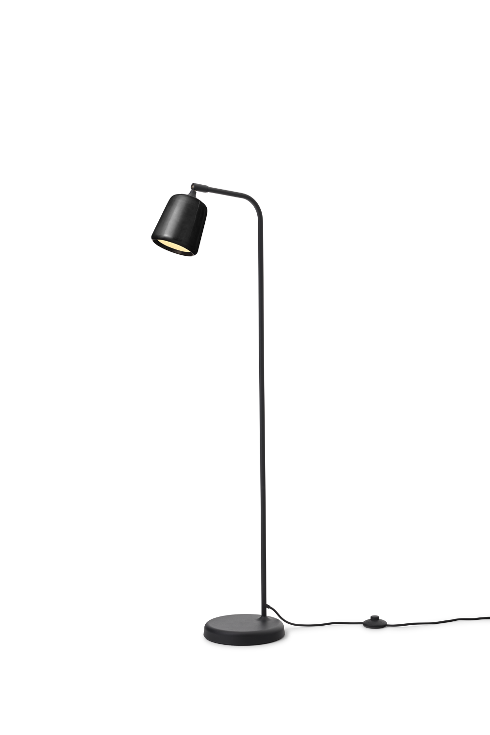 New Works Material Gulvlampe - Sort Marmor