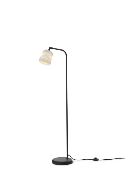 New Works Material Gulvlampe - The Black Sheep (Hvid Marmor)