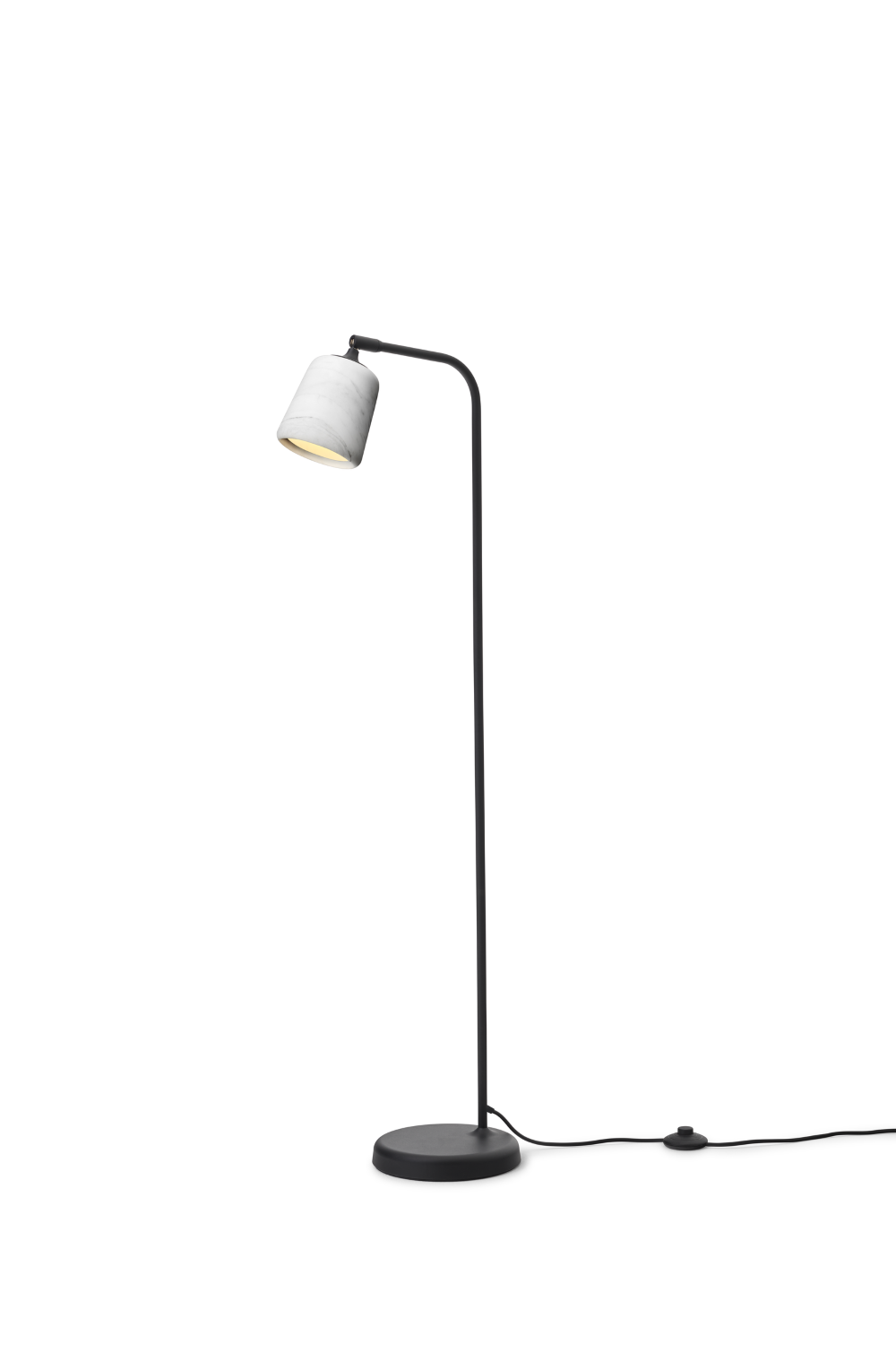 New Works Material Gulvlampe - Hvid Marmor