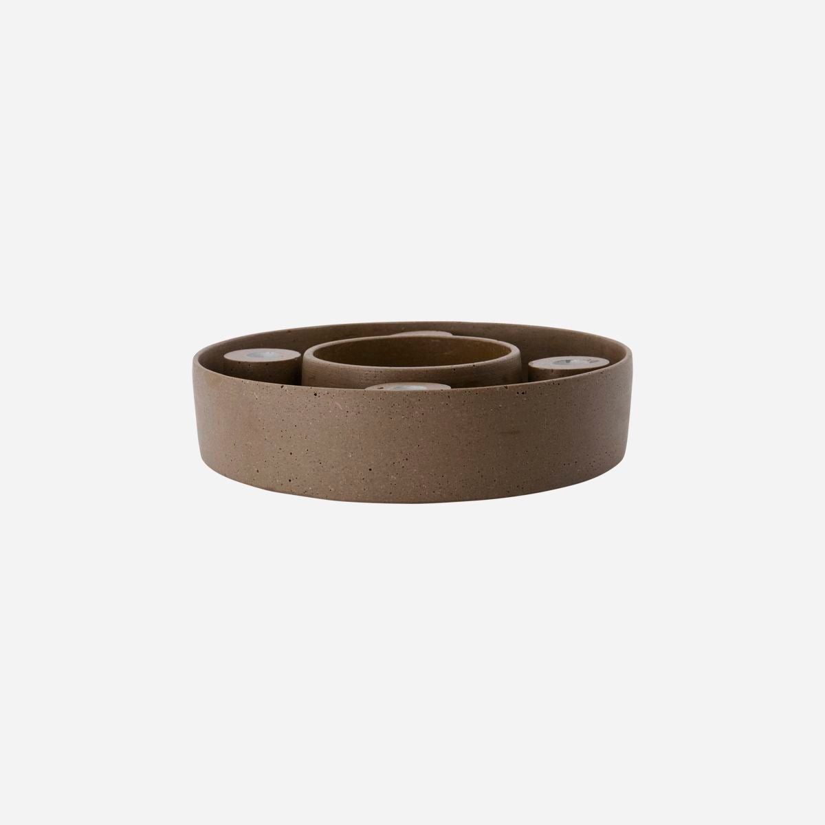 House Doctor - Ljusstake Ring - brun