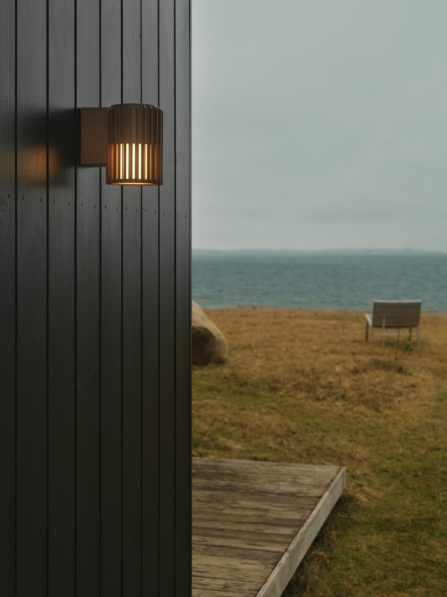 Nordlux Aludra Væglampe Seaside metallisk brun