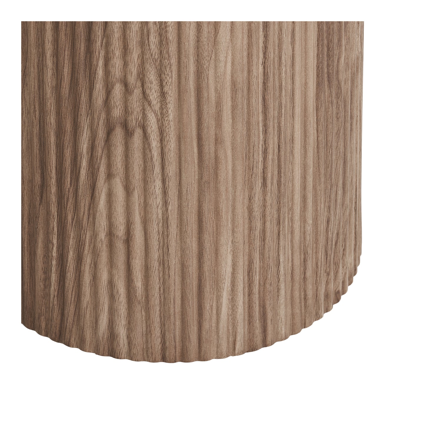 Athens Hjørnebord, keramik bordplade Hvid/brun Ø45x50cm