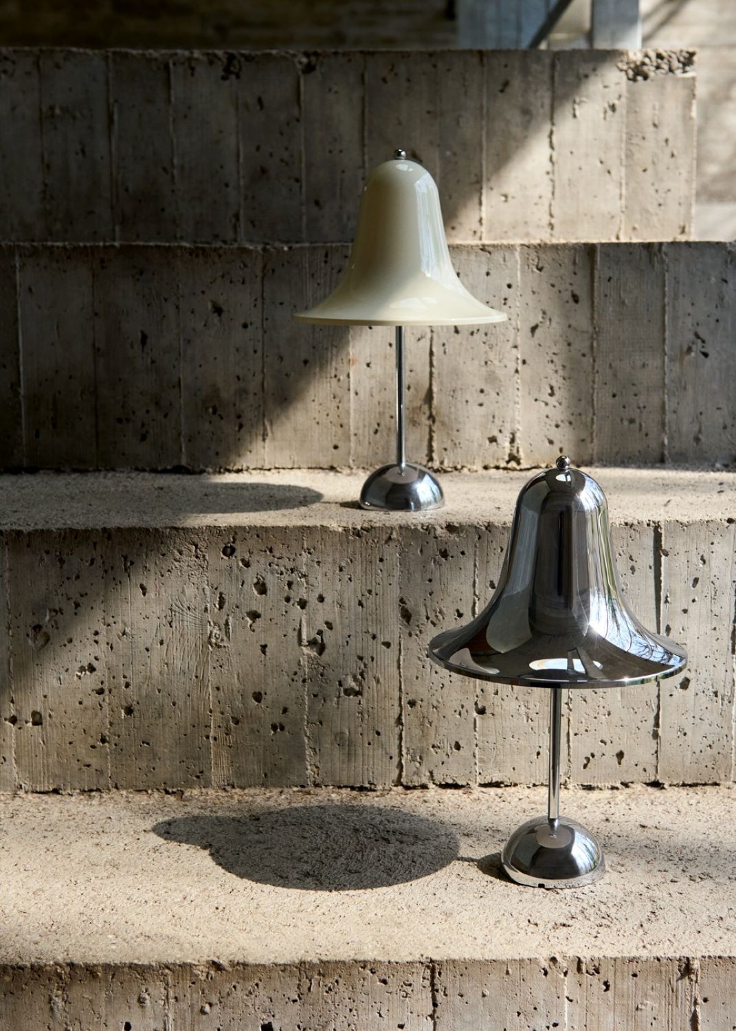 Verpan Pantop Genopladelig Bordlampe - Krom