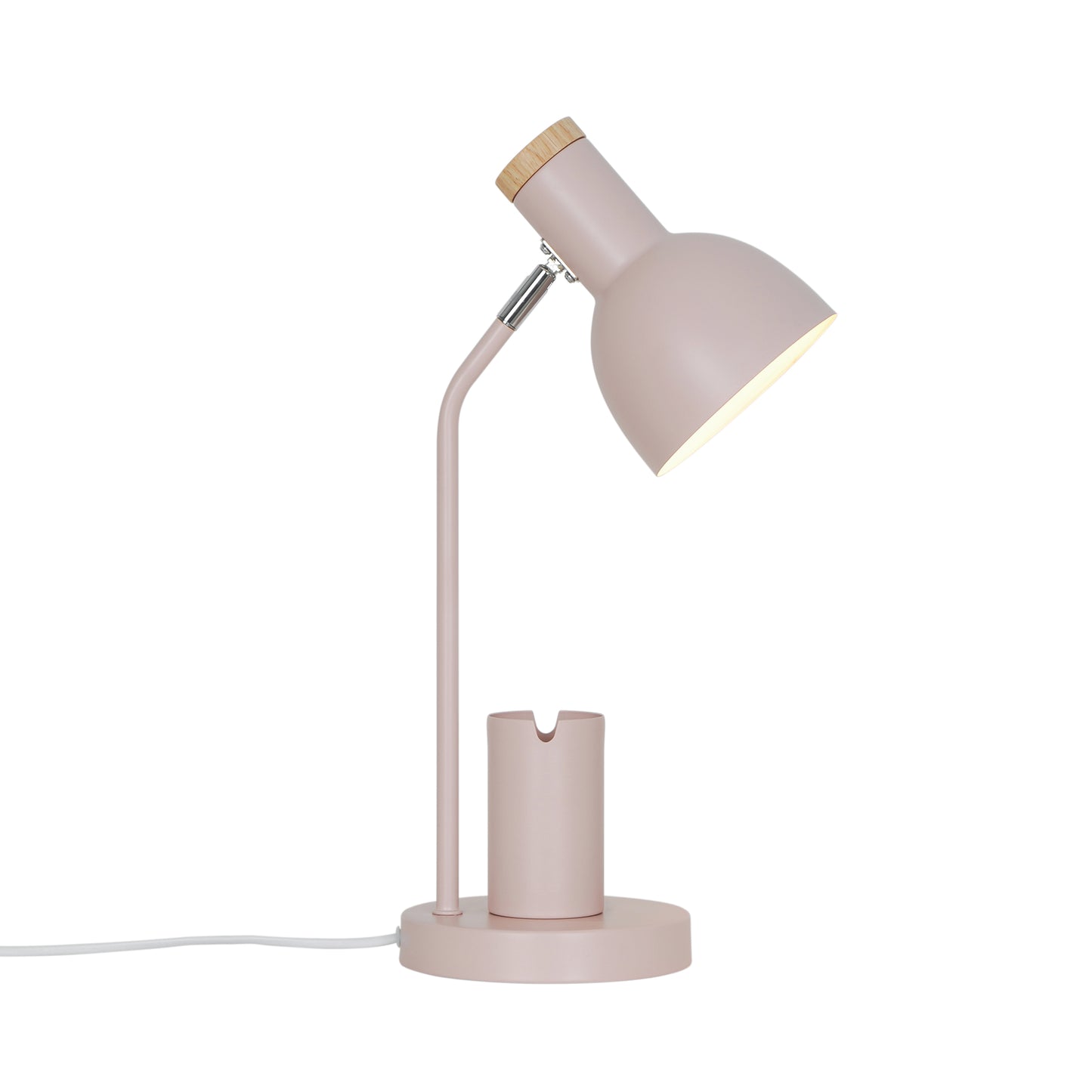 Lyserød skrivebordslampe