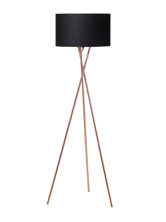 Nielsen light - Uptown golvlampa koppar med svart skärm