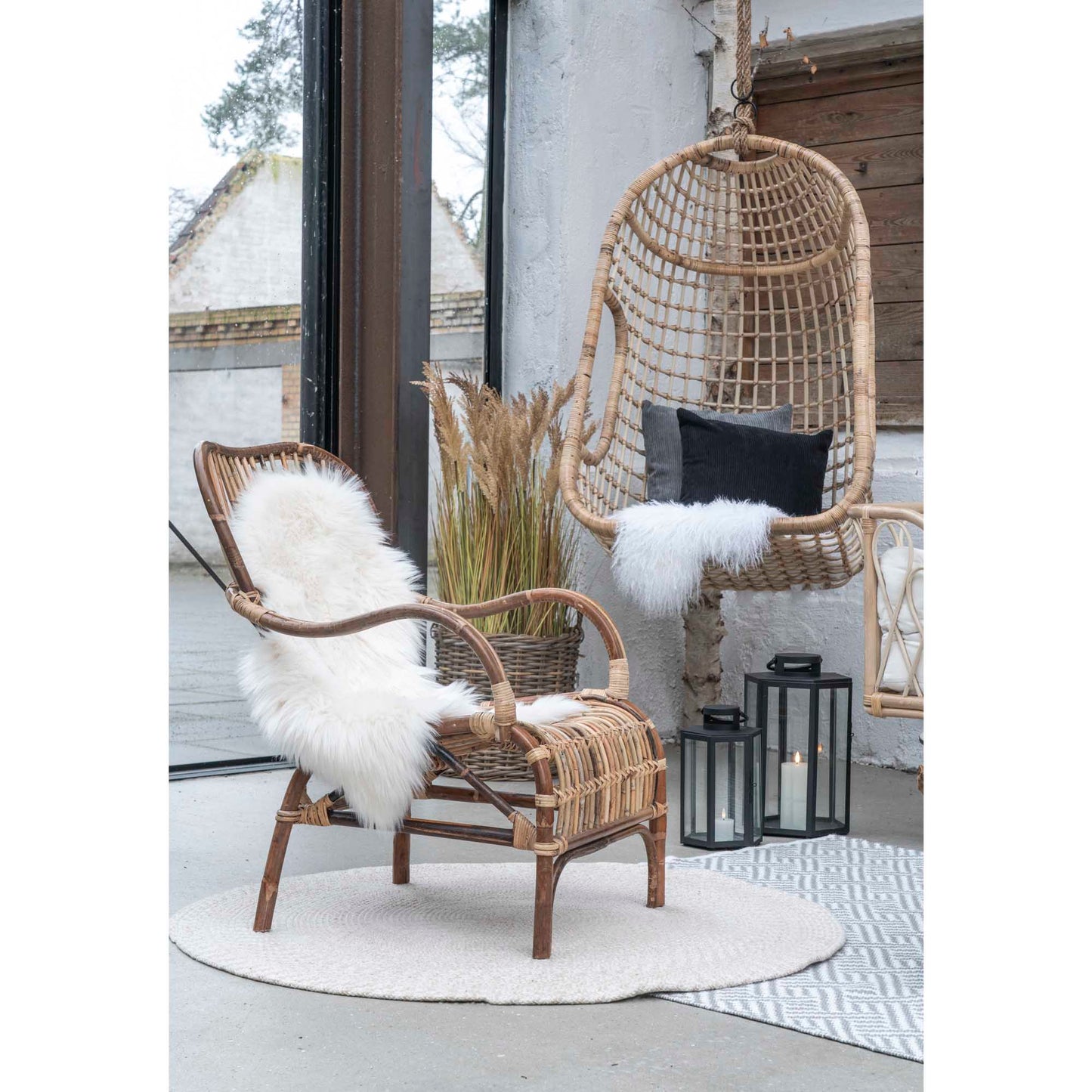 House Nordic Menorca tæppe Ø120cm