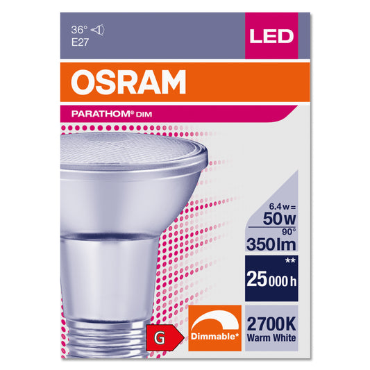 par20 50 dim E27 6,4W