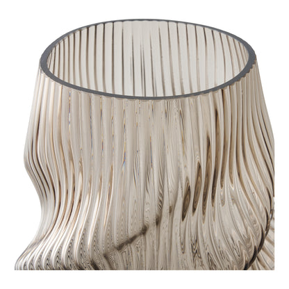 Brun snoet vase H25 cm.