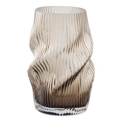 Brun snoet vase H25 cm.
