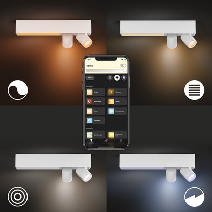 Philips Hue Centris Hue Loftlampe 2-Spot - Hvid