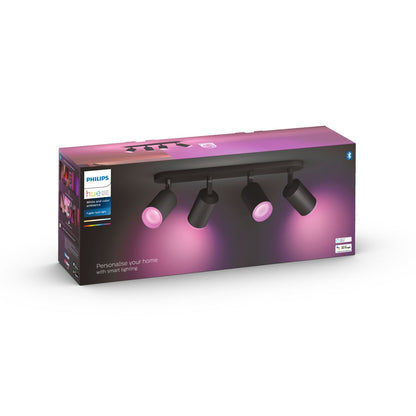 Philips Hue Fugato Hue Taklampa 4-Spot - Svart