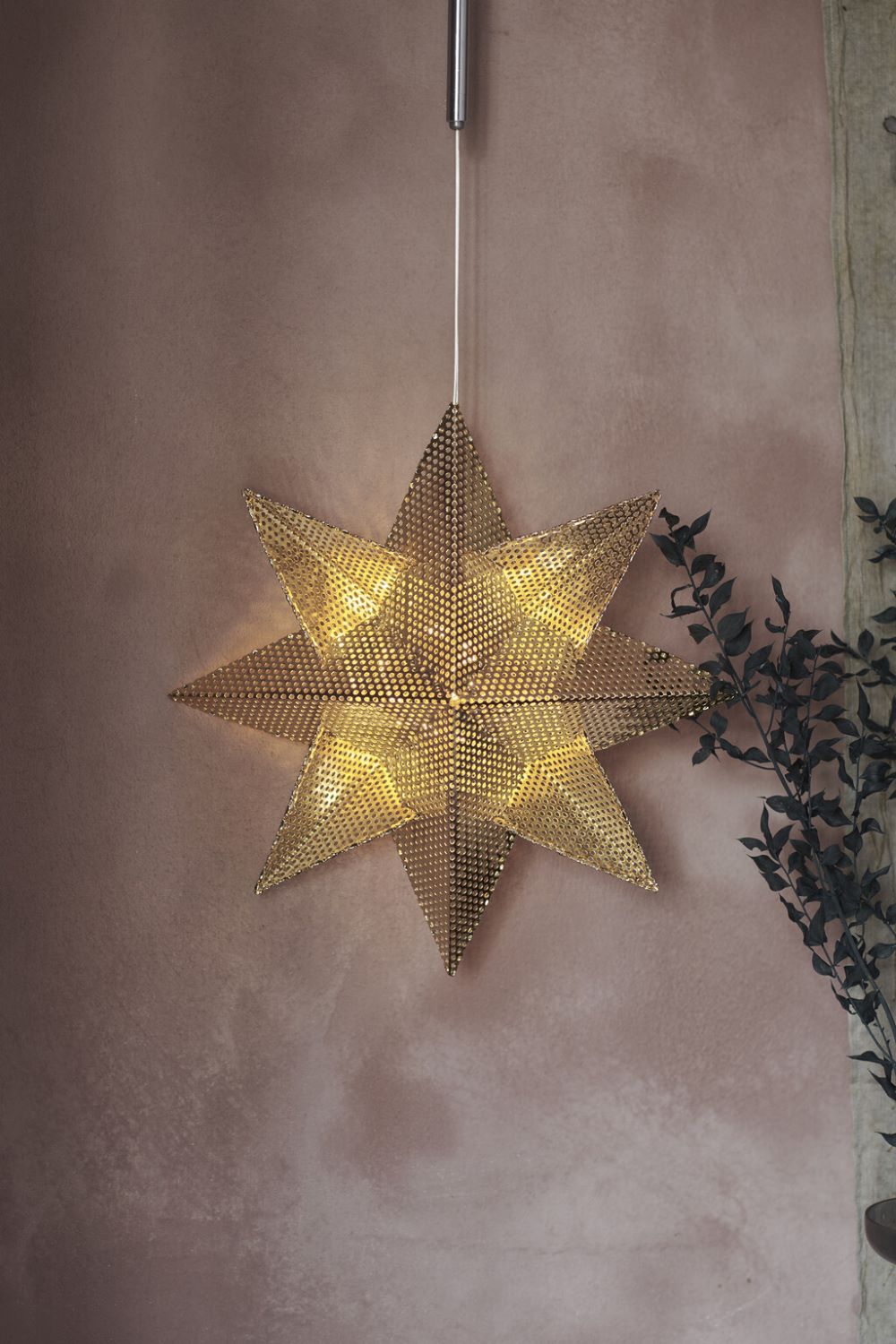 Lene stjärna Ø33 Guld