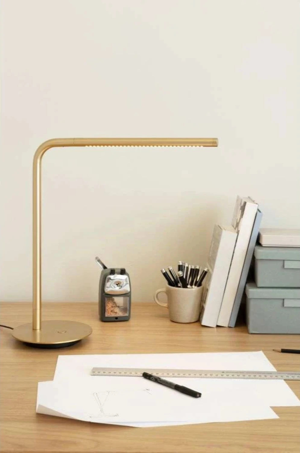 Messing bordlampe umage omni